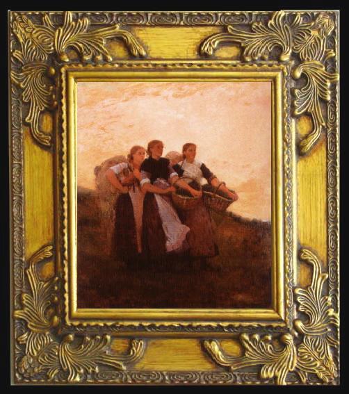 framed  Winslow Homer Listen,Lark, Ta070